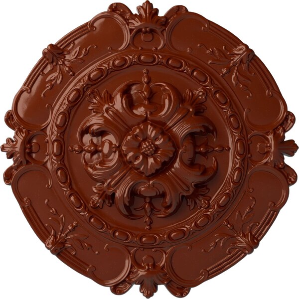 Ekena Millwork Southampton Ceiling Medallion, Hand-Painted Firebrick, 16 1/2"OD x 2 3/8"P CM16SOFIF - main
